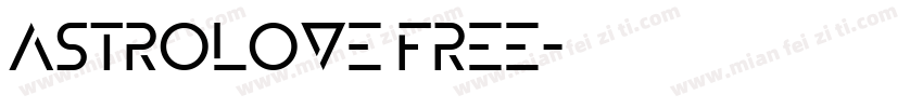 Astrolove Free字体转换